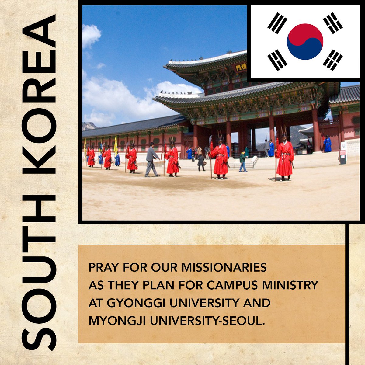 Please #HoldTheRopes with us for our workers in South Korea! Thanks for your prayer support! #EVeryNationWorldMissions
