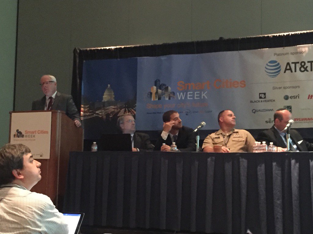 Smart Water &amp; Sustainability Goals - Tom Kuczynski speaking of DC Water innovation #smartcitiesweek <a href="/dcwater/">DC Water</a> <a href="/BVSII/">Black & Veatch SII</a>