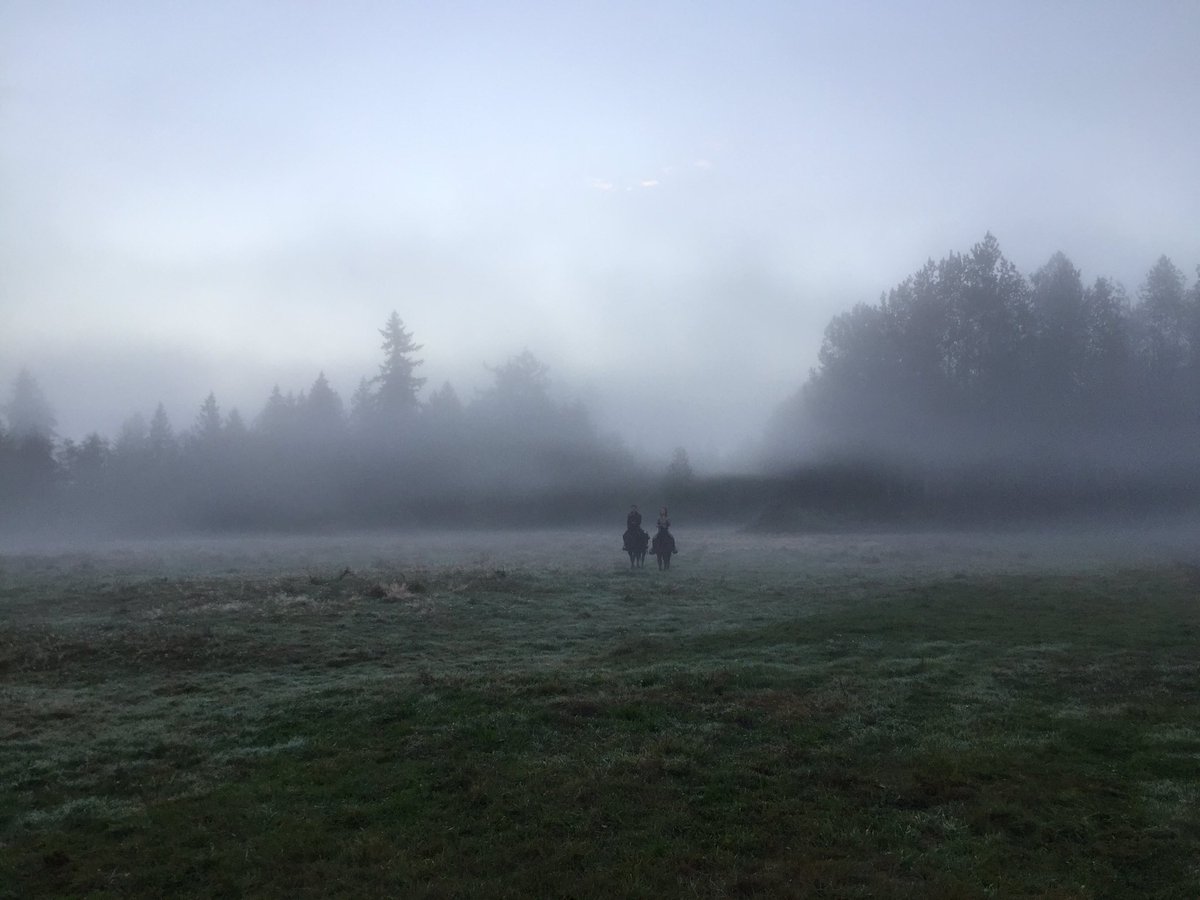 erinkrakow's tweet photo. Misty morning ride with one of my favorites @DLissing #Hearties https://t.co/sH7PCUS7v7