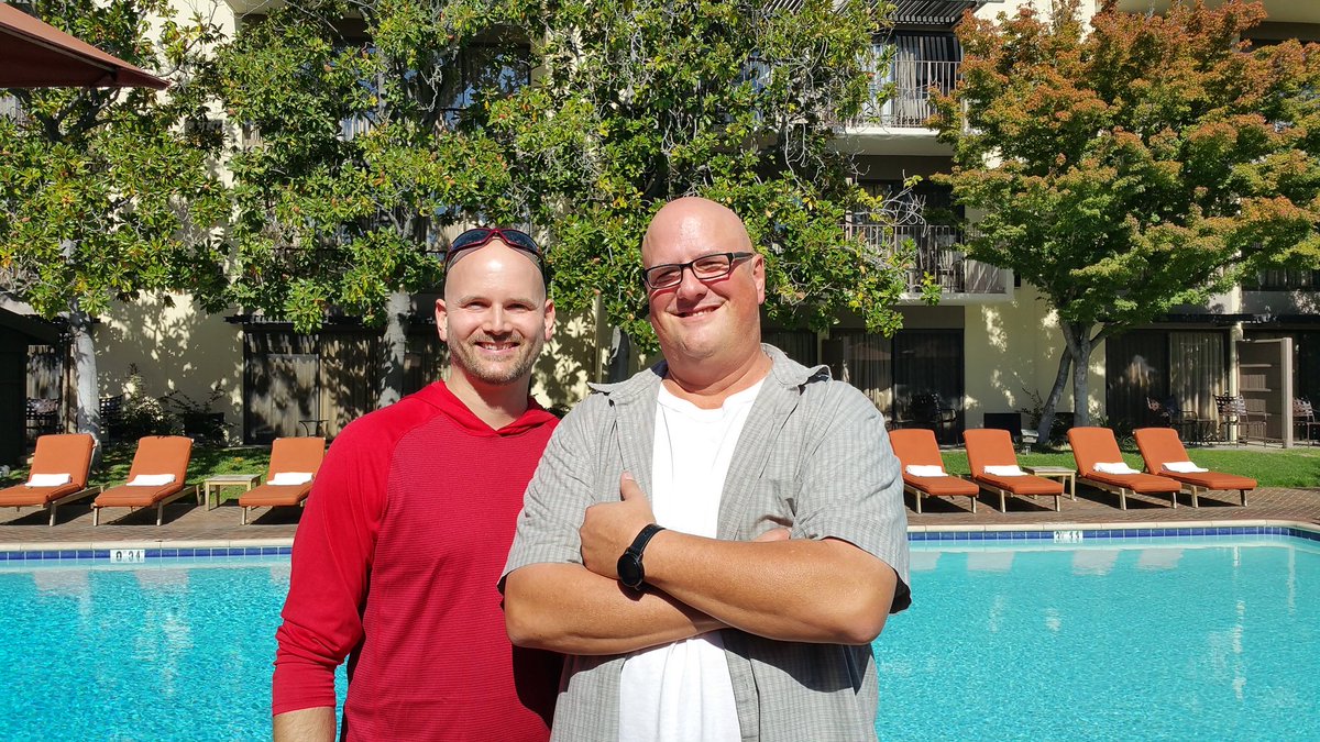 RussBuchmann's tweet photo. @AJ_CmmntyMgr here's me and MichaelD. #TCRequest16 https://t.co/kTwWR8Gljw
