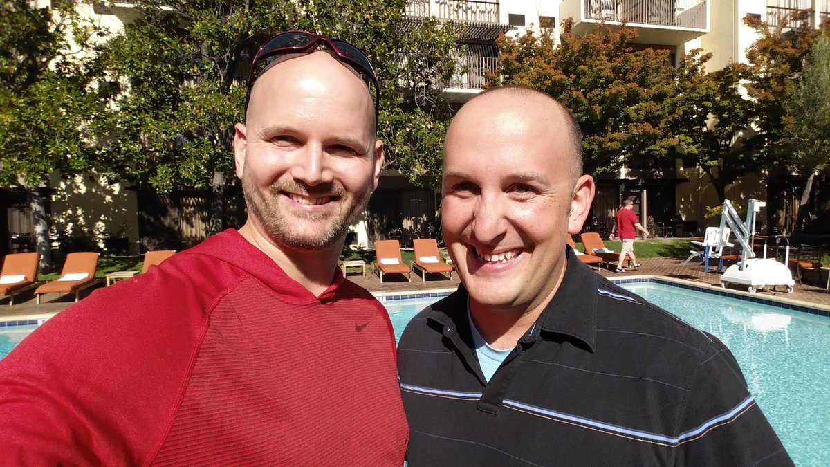 RussBuchmann's tweet photo. @AJ_CmmntyMgr me and @perlmeister1l #TCRequest16 https://t.co/oY0f9P3MN7