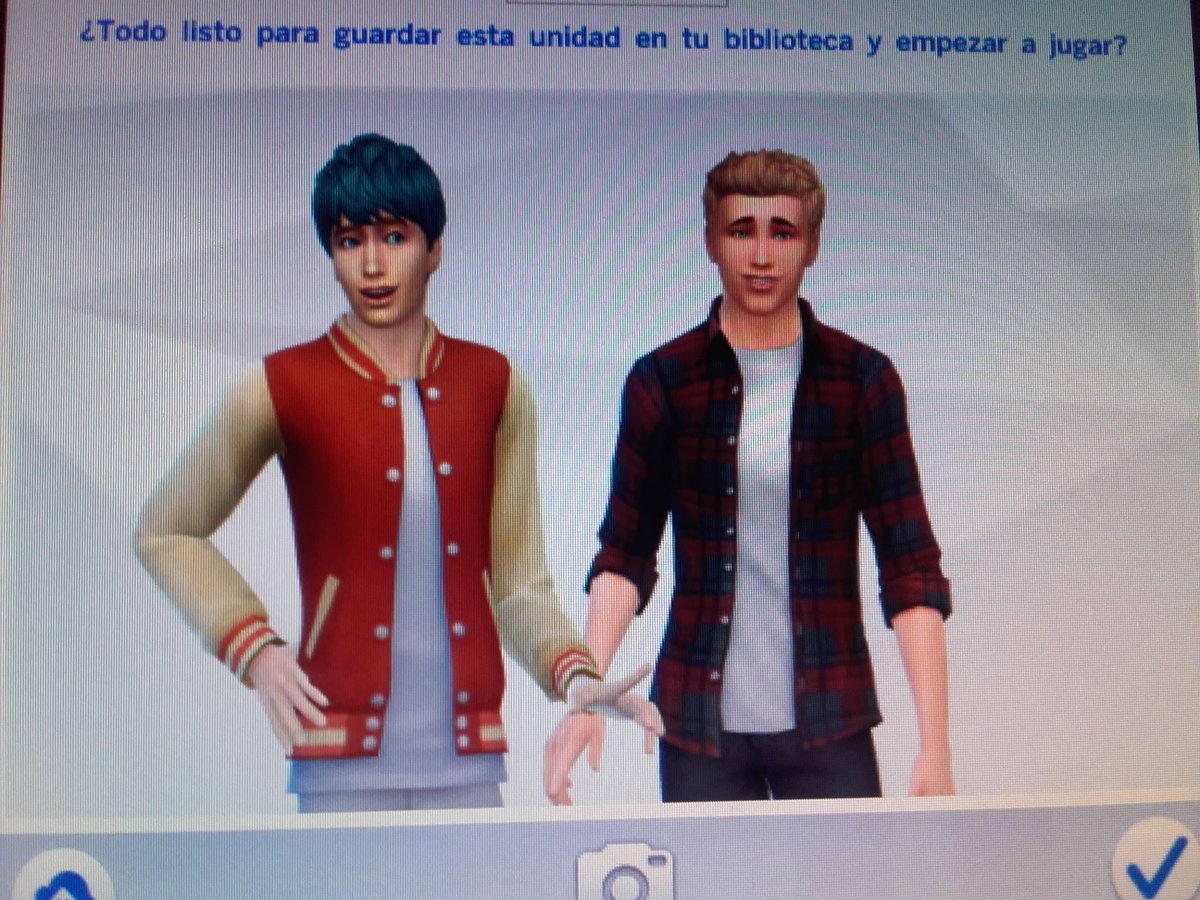 evsravondie's tweet photo. Hoy e empezado a jugar a los #sims4 y aquí está mi precioso #couple . Zi, somos yo, y Yeray cuando tenia el pelo rubio #yeralex https://t.co/ALdKoBJyTy