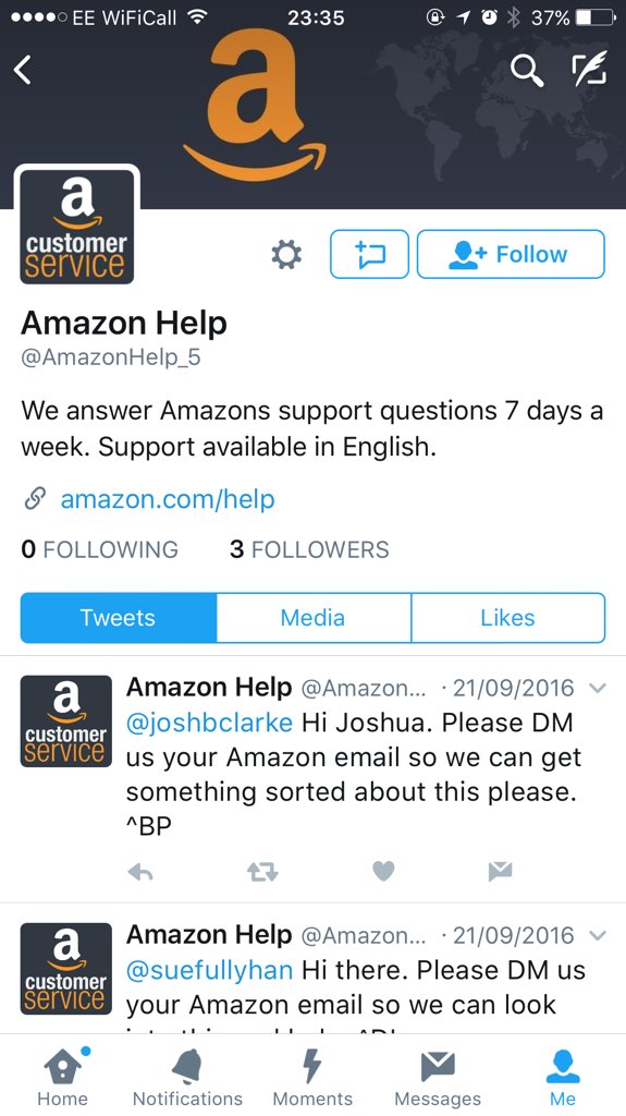 FraudAction's tweet photo. @AmazonHelp they have been operating in the last week @AmazonHelp_5 https://t.co/Dc9ICASn6o