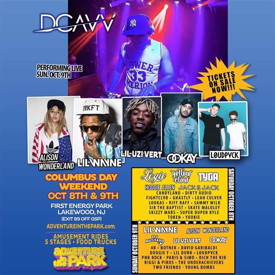 dcavv's tweet photo. Less than 2 weeks away until #AdventureInThePark with @LilTunechi @Ookayx @LOUDPVCK and many more! DM me for tickets 👣👣👣 https://t.co/Opoopoilcy