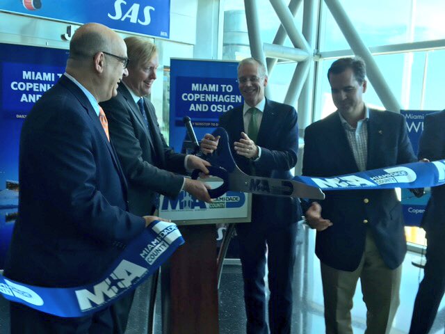 kareraas's tweet photo. Congrats @SAS on new direct route from Oslo-Miami-Copenhagen! Opens great new opportunity for travel btw our nations! #SASmiami #visitNorway https://t.co/OOte0zEWgI