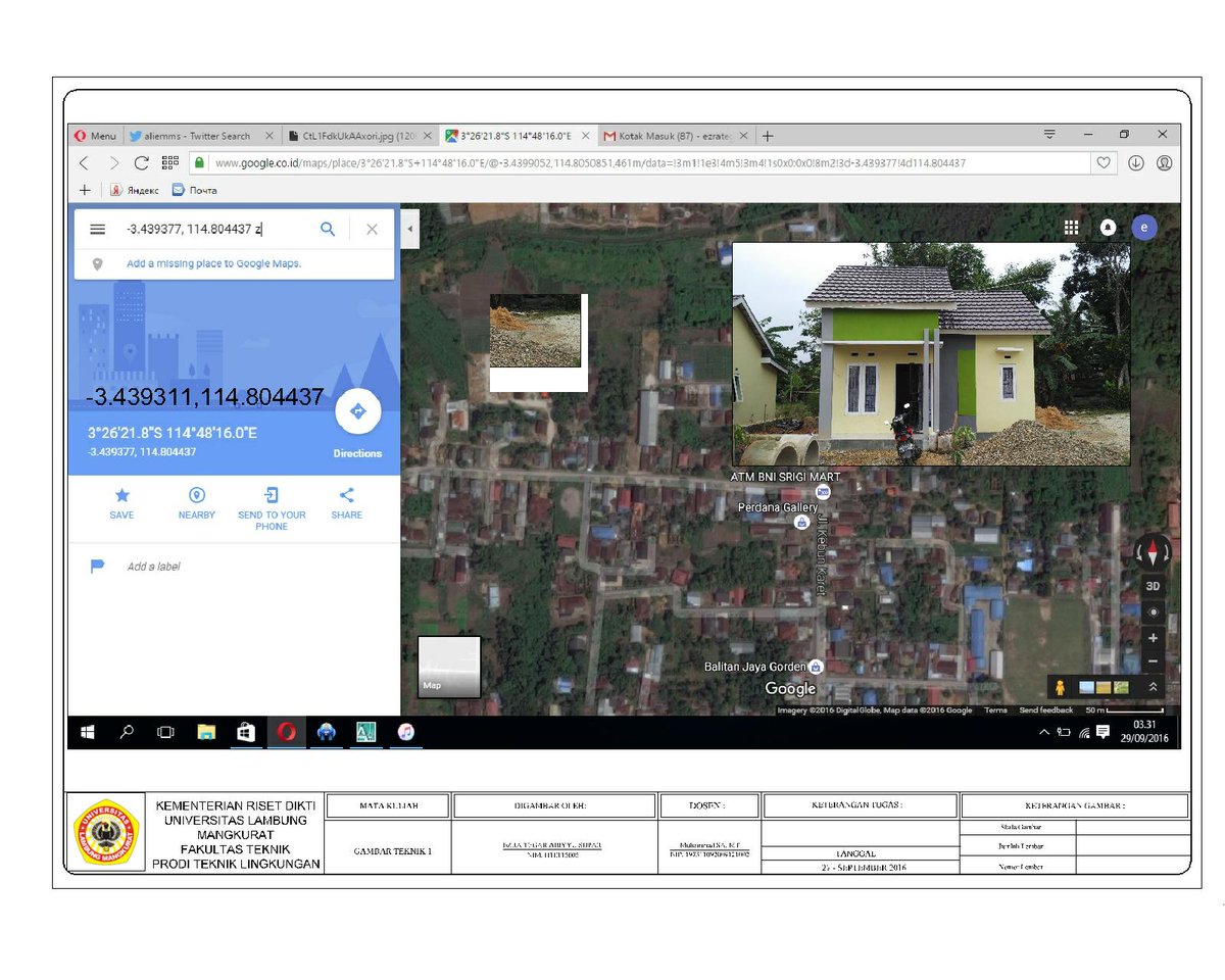 ezrasupar's tweet photo. Ezra Tegar Abiyyu Supar 
H1E115005 
lanjutan  denah dan tampak serta revisi tugas
@aliemms https://t.co/sBJ45MCk13