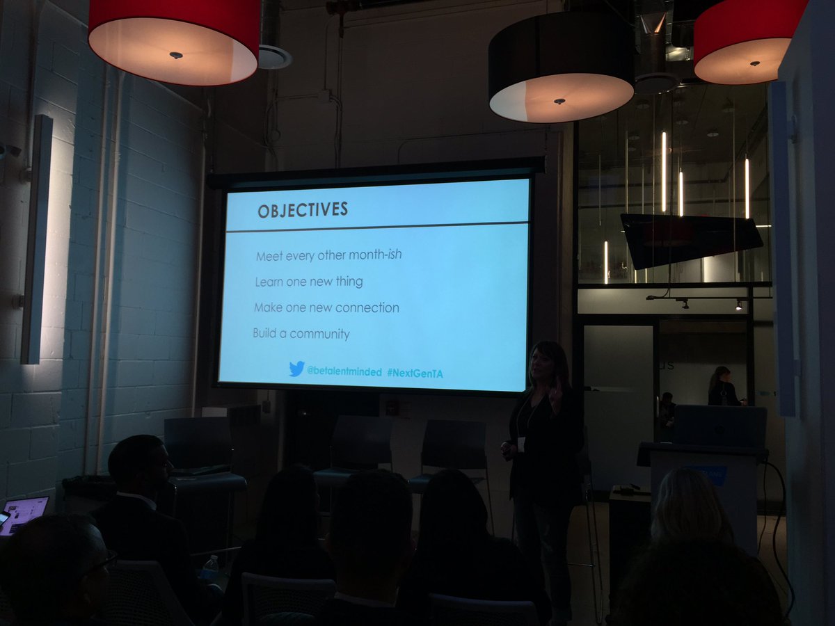 The future of #TalentAcquisition with <a href="/KimBenedict44/">Kim Benedict</a> at the #NextGenTA Awesome..!