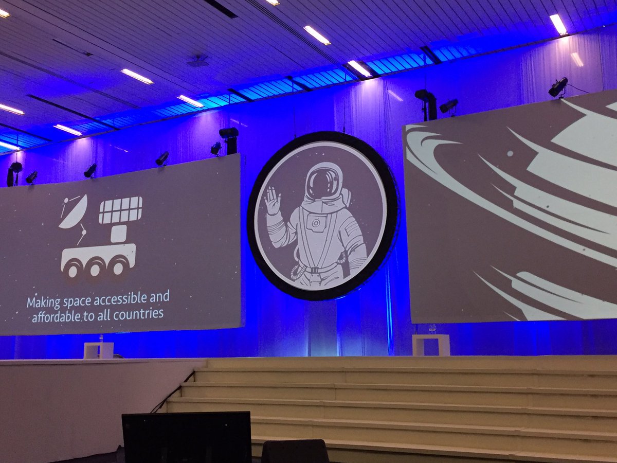 MaceSpaceNerd's tweet photo. Making space accessible and affordable to all countries @IAC2016 #ROCKETMINDS https://t.co/svveUDSZp4