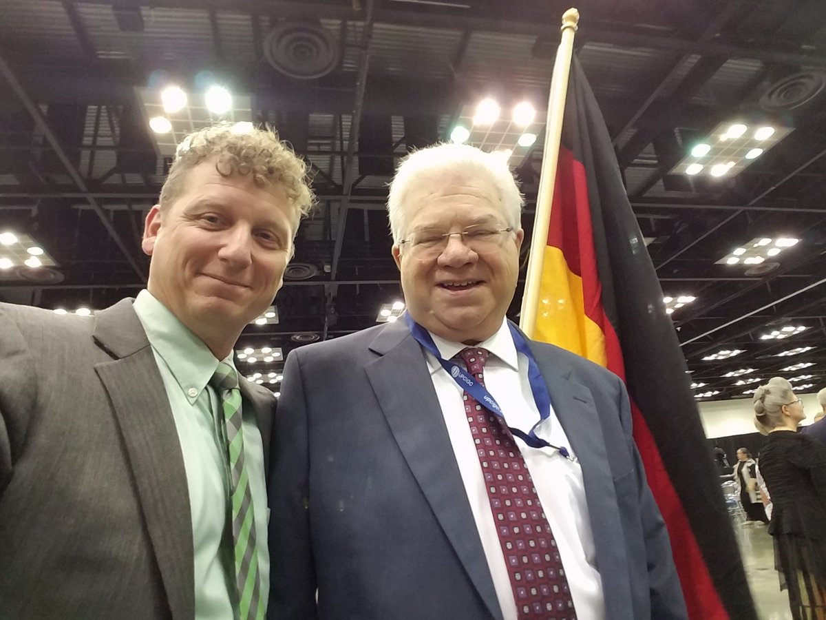 mitchmann's tweet photo. So happy to be with our former superintendent of the German speaking Nations again, @stovall_charles #upcigc2016 https://t.co/QNxGQTyrch