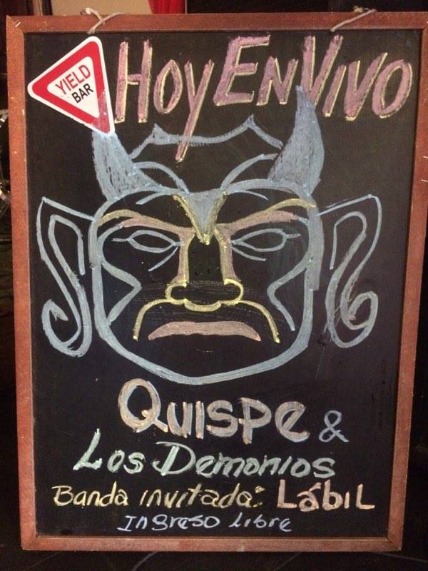 La banda peruana Quispe y Los Demonios hace su debut en los escenarios Limeños y #YieldRock es el lugar elegido para esa noche.