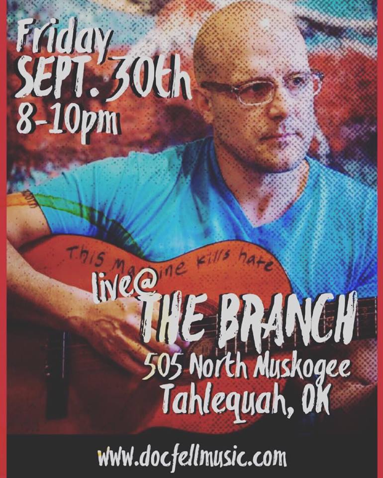 branchtahlequah's tweet image. Free show this weekend! Doc Fell and Co. Friday night at 8 @TourTahlequah  @quahnorthend