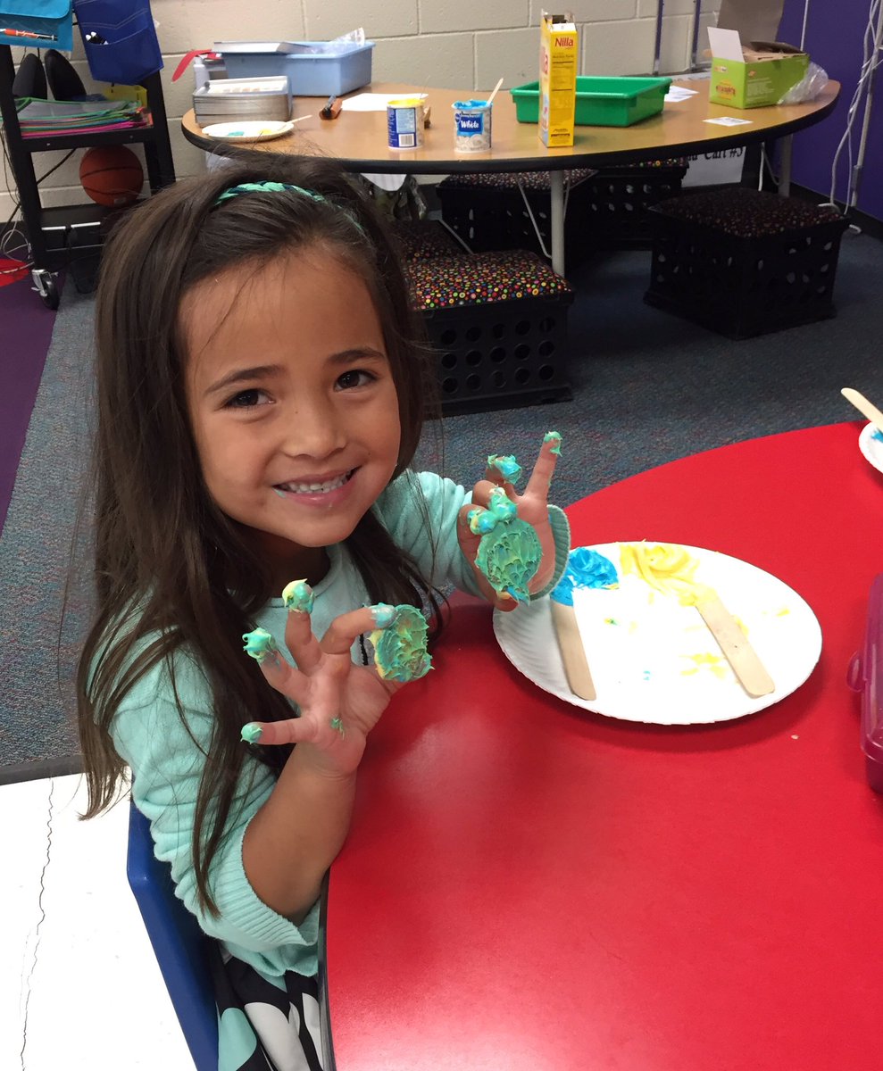 Happy Green Day!  Such fun to make our story characters, Little Blue and Little Yellow! Ask us what color we got when they hugged. <a href="/mem76rt/">Matthew E. Miller</a>