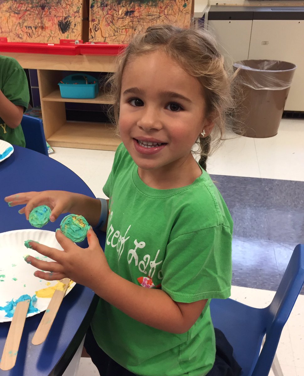 Happy Green Day!  Such fun to make our story characters, Little Blue and Little Yellow! Ask us what color we got when they hugged. <a href="/mem76rt/">Matthew E. Miller</a>