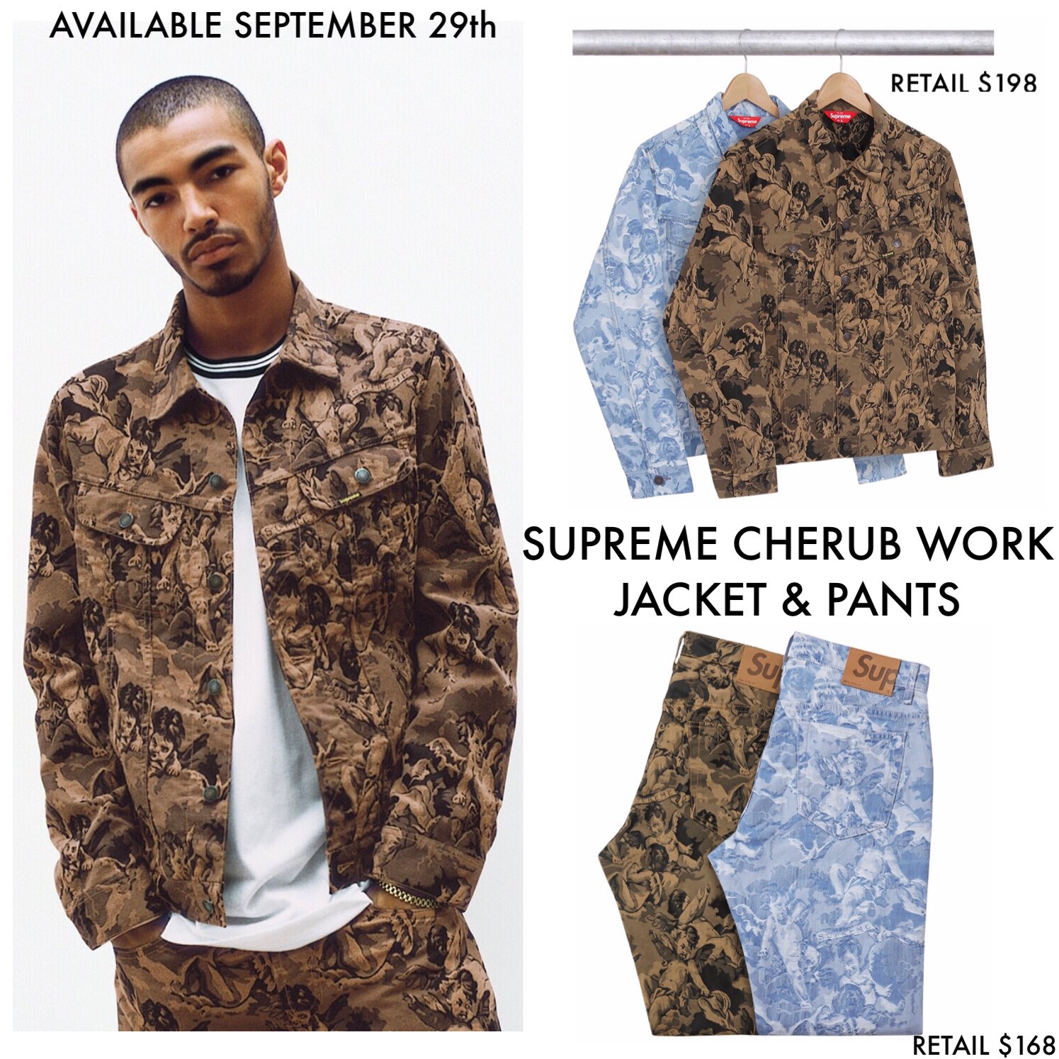 Supreme cherub trucker jacket deals