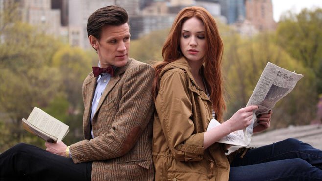 mattsmithisabae's tweet photo. #4YearsSinceAngelsTakeMahattan  #EleventhDoctor #Mattsmith #Amypond #KarenGillan #RoryWilliams broadcasted in 2012 https://t.co/zTMBFLw3jw