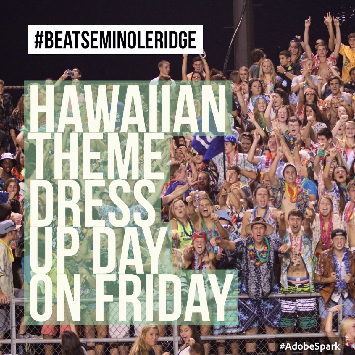 TheWHSPack's tweet image. GET HYPED For this Friday night when Wellington takes on Seminole Ridge at HOME @7! The theme for pep rally and game is Hawaiin! 🌺🏈 #DubCity