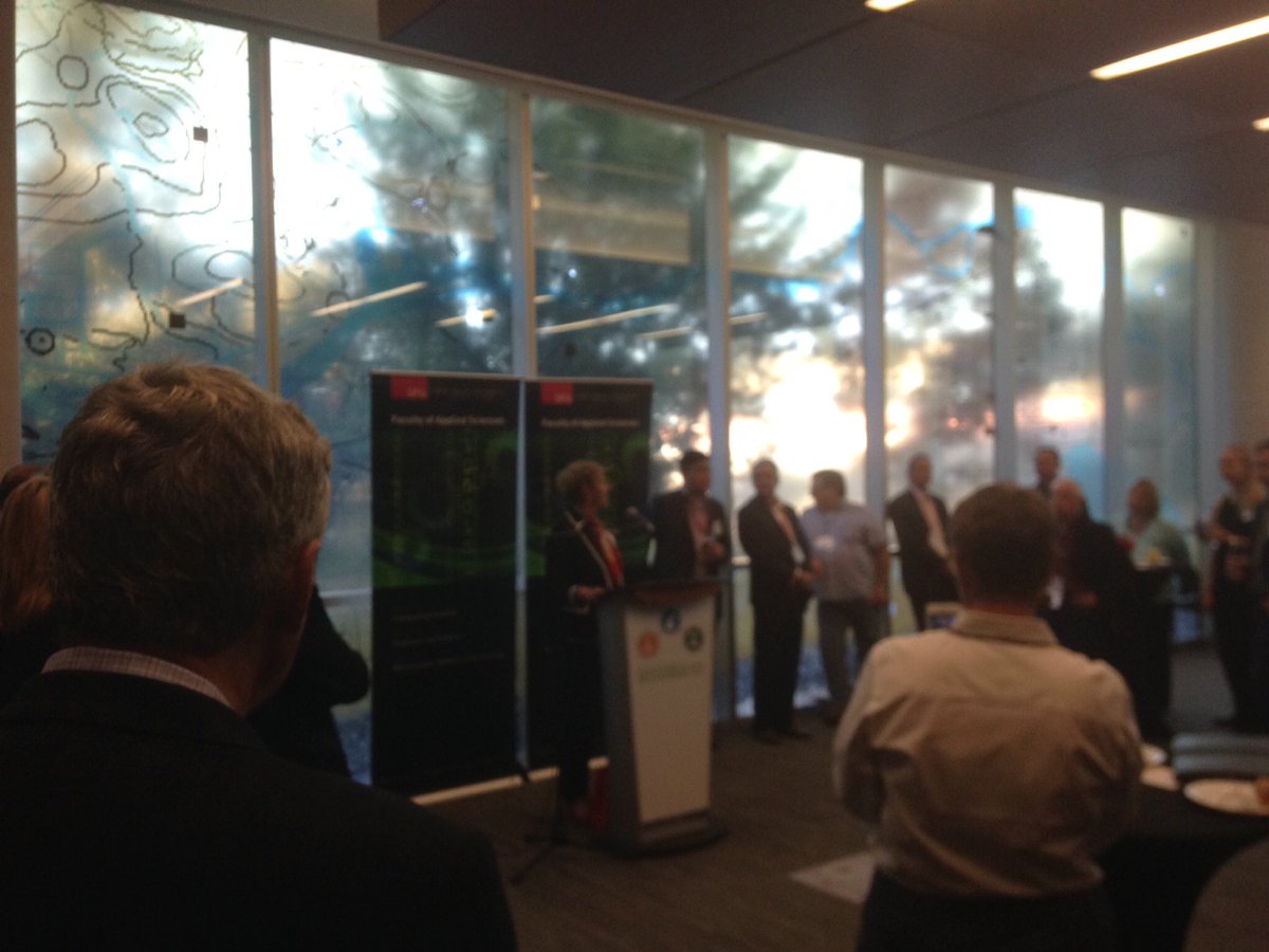 MMGrossman's tweet photo. Thanks for hosting the end of day reception @FAS_SFU #CleanTechChamp #CascadiaClean @Element8Angels https://t.co/Ufuz03wu1R