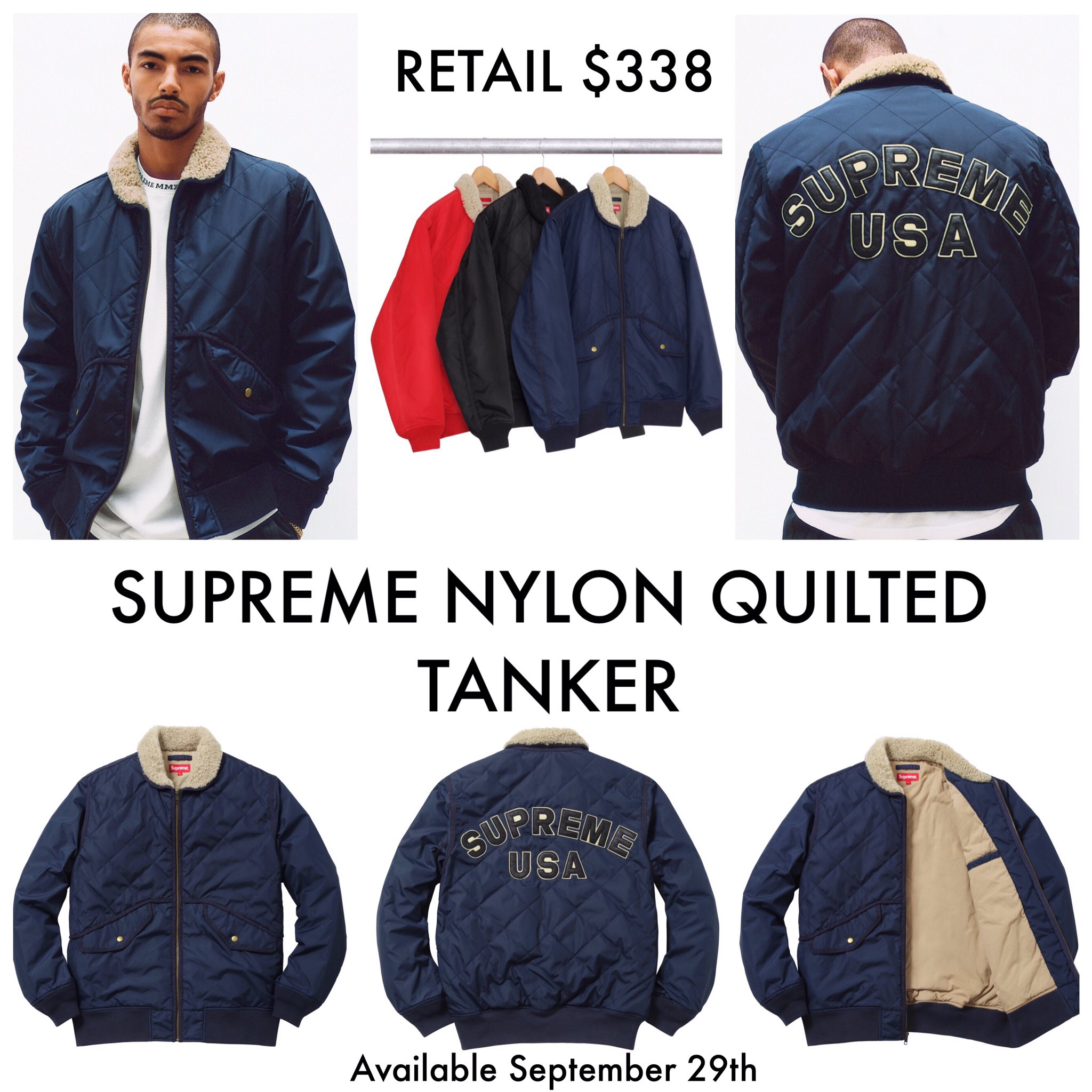 supreme tanker jacket