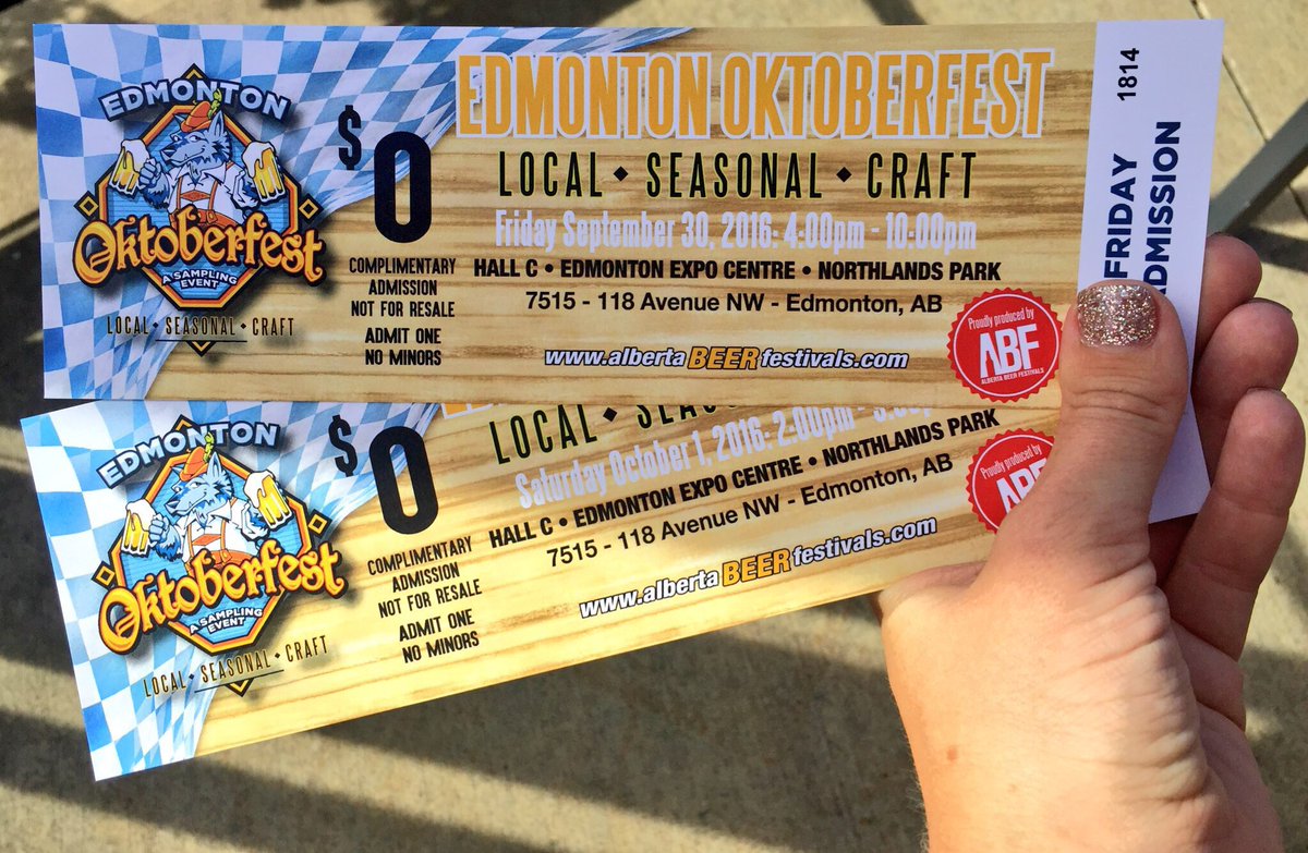 YEGTweetup's tweet photo. #CONTEST! Want to go to @OktoberfestYEG this weekend? RT &amp; follow to #WIN! Friday &amp; Saturday passes avail! #yeg #YEGOktoberfest #yegevents https://t.co/ipCX285INe