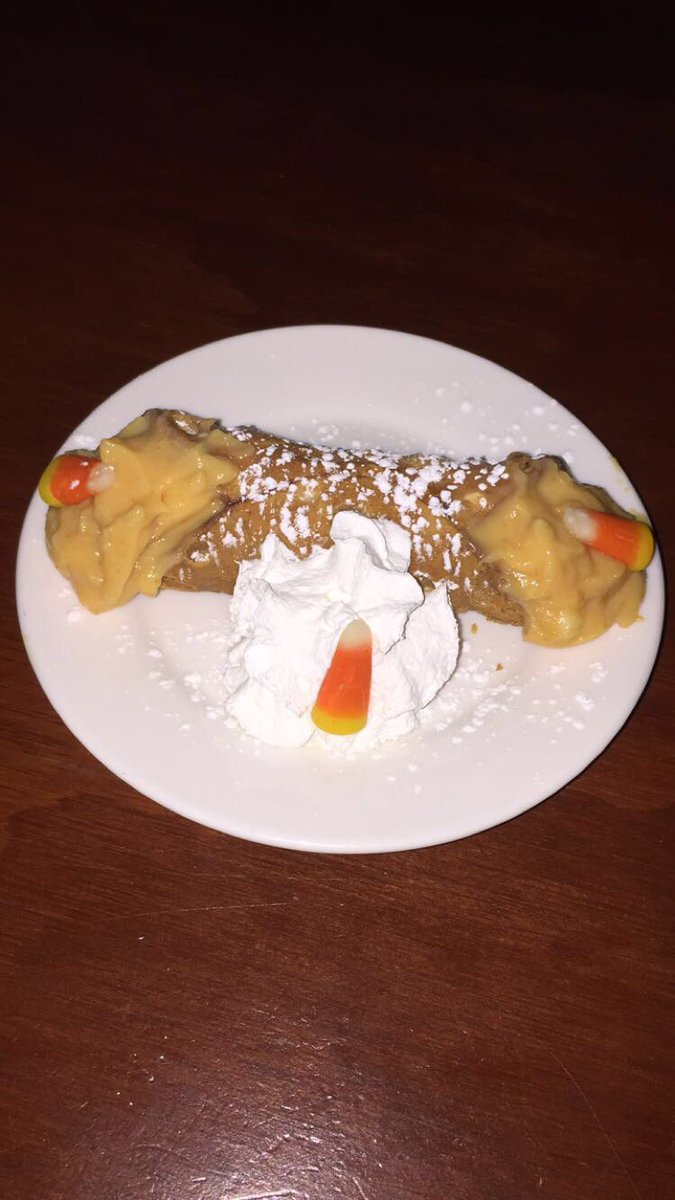 Now serving our pumpkin Cannoli!