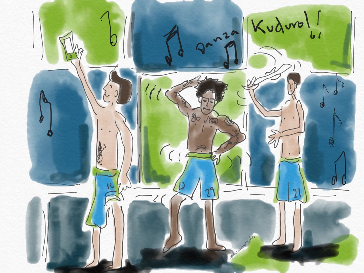 MLSwatercolors's tweet photo. It's called "DANZA KUDURO" featuring @romantorres05 @flaco_fernandez and @Haedo18Valdez9!! #ebfg @romandancevideo https://t.co/WOUNAjLcyw