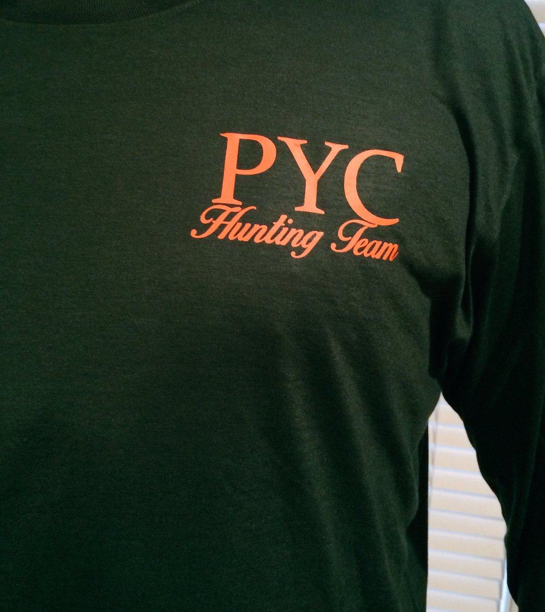 PrichardTreas's tweet photo. Just got the PYC hunting shirts in. Holla if interested. @WhatTheFredSay @fmtalk1065 @jared_addison @ARM3434 @mowermanz71 @dpreston2020 https://t.co/tV5mneitFk