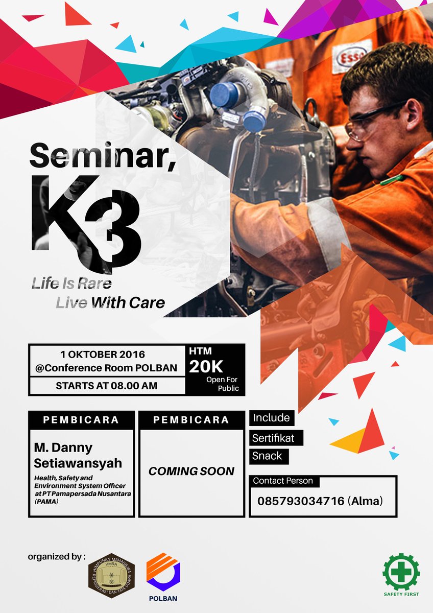 HMRAPolban's tweet photo. HMRA Proudly Present
Seminar K3 " LIFE IS RARE, LIVE WITH CARE https://t.co/4gHbZDir3v