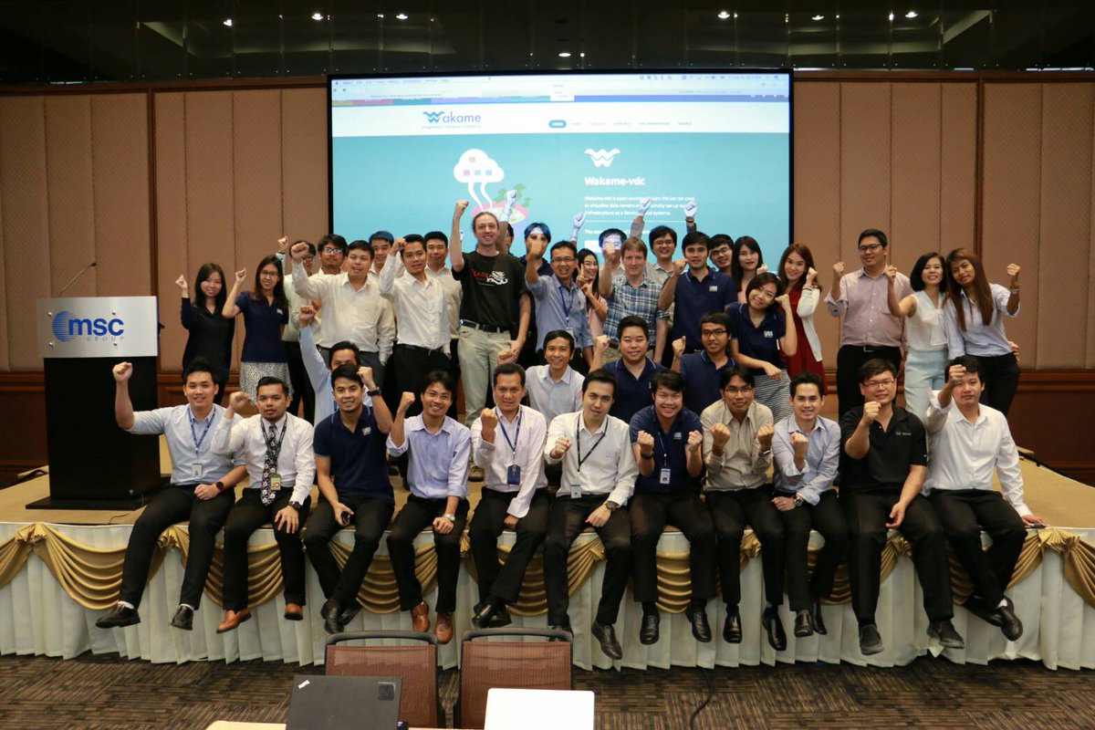 axsh_en's tweet photo. We'd like to thank Metro Systems one more time for the opportunity to train their engineers in #WakameVDC usage. #IaaS #SDN #DevOps #VM #VPS https://t.co/zyC6s5x9Ha
