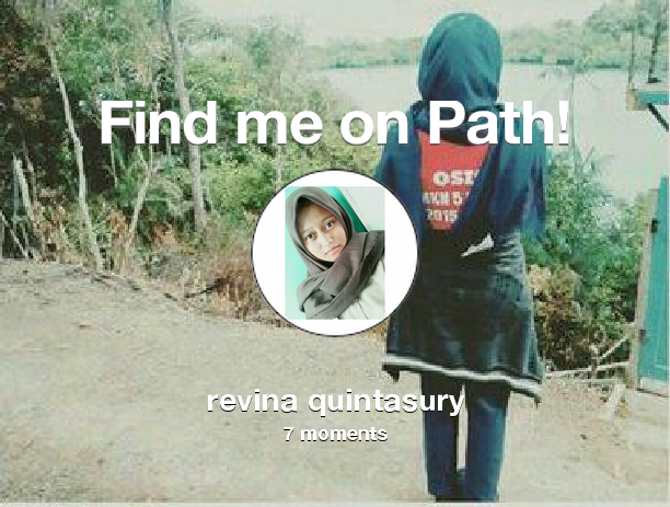 Revina_QS's tweet photo. Find me on #Path now! Go to https://t.co/ByqpSnMMoh https://t.co/eVREvXawDM