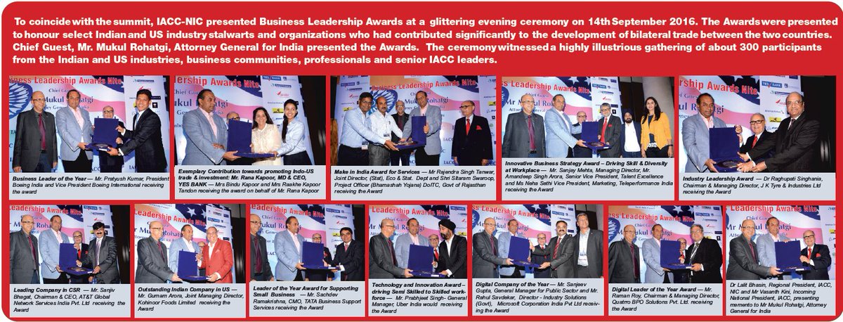 iaccindia's tweet photo. Congratulation Kohinoor Foods Limited for being the Outstanding Indian Company in US. @bsindia #Iaccsummit @IndoUS_NIC @iaccindia https://t.co/jqGOnqFSyl