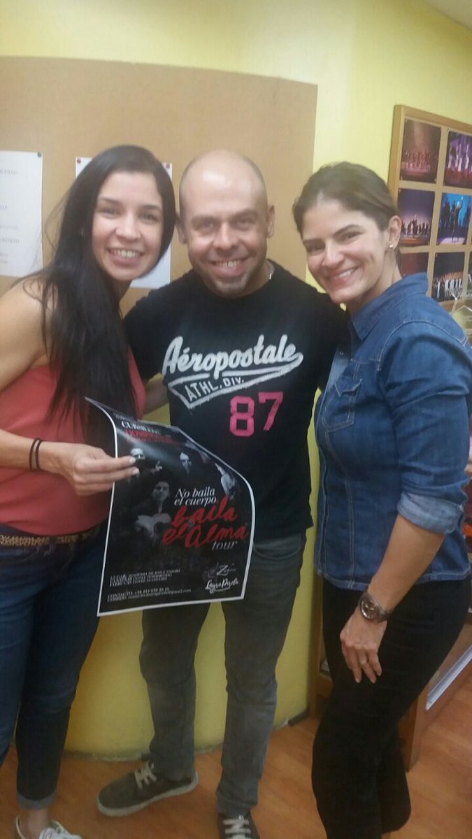 En este #BailaElAlma teníamos que visitar a los colegas. Gracias Carlos Mezza #ElTorbellino por recibirnos 🙌