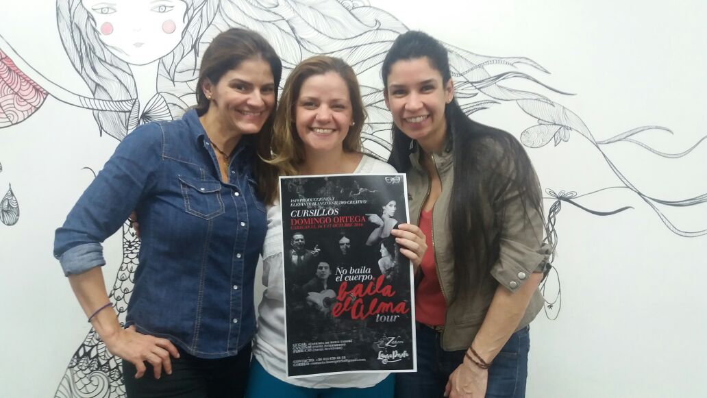 También visitamos a la guapa Lela Gonzalez en su academia para invitar a los cursillos con <a href="/DomingoFlamenco/">Domingo Ortega Jerez</a>