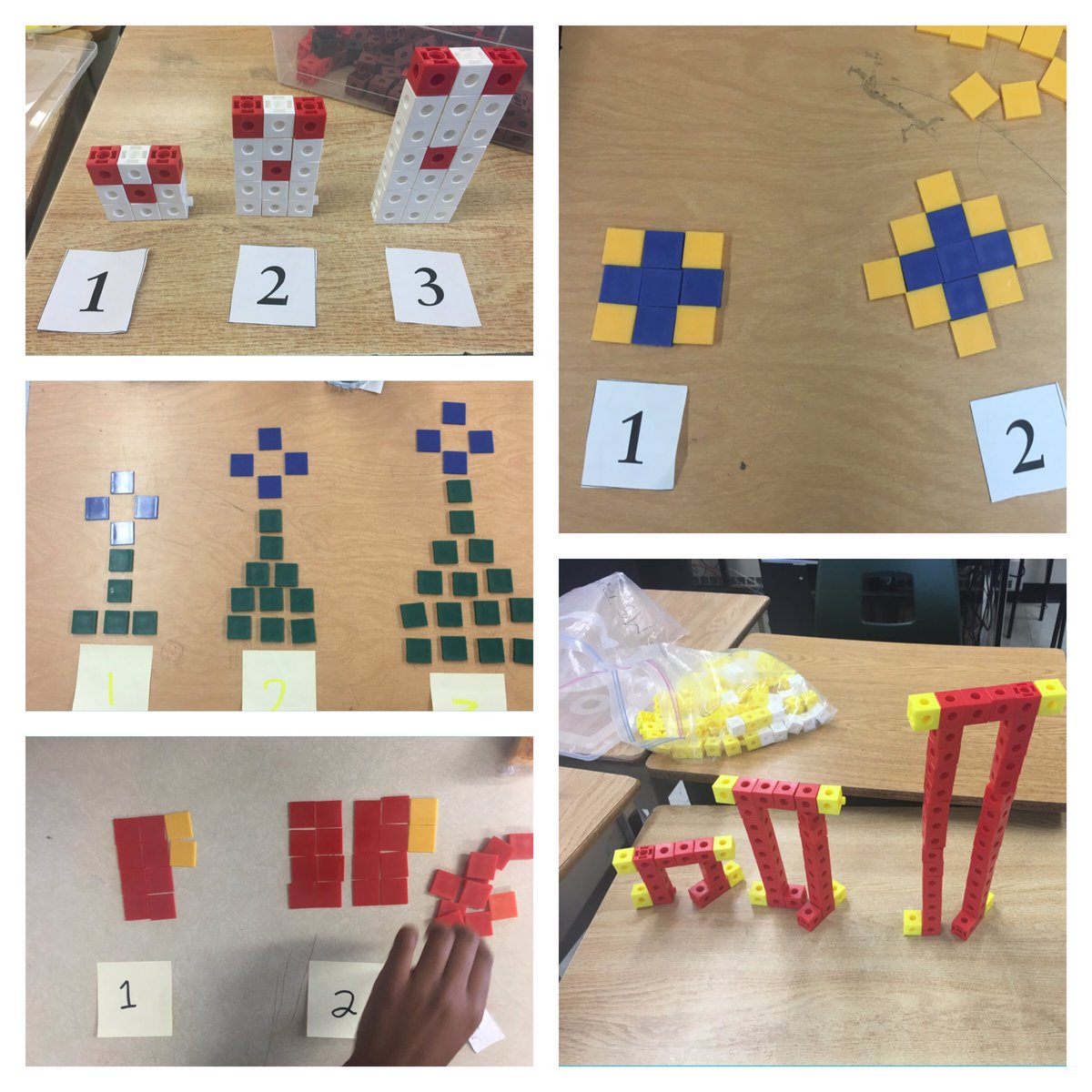 HeatherKearns6's tweet photo. Can you figure out our constant AND our multiplicative rule in our patterns? @tdsb_SMPS @TDSBmath411 #IntermediateHSP #LinearPatterns https://t.co/hXze6yJf69