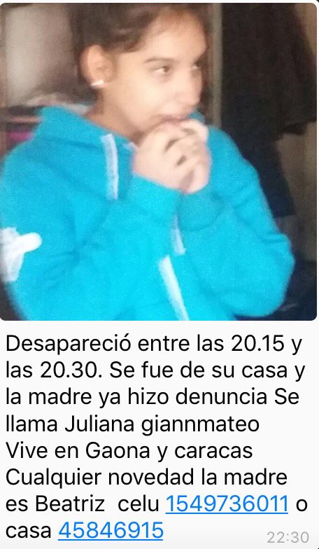 DIFUNDAN! Juliana Giannmateo, 2do año del Colegio Schönthal. RT