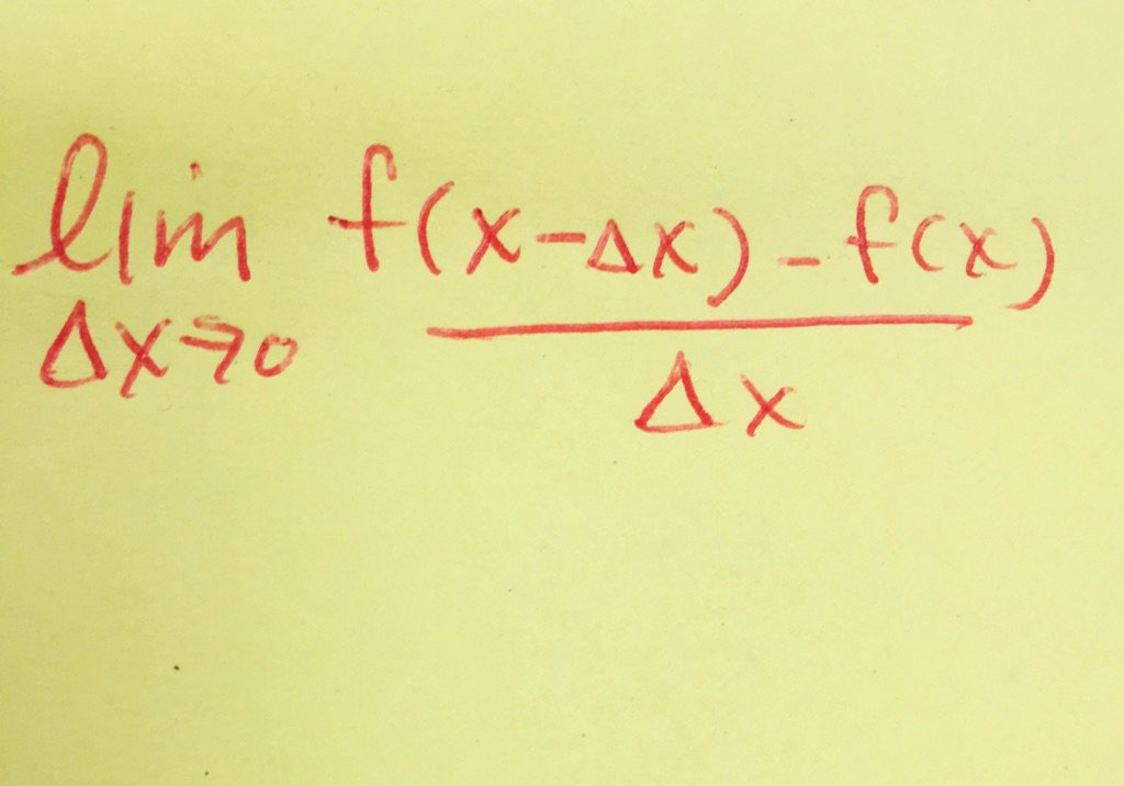 costelloland's tweet photo. #Math problems: Thinking about the definition of the derivative. Is this a version? #APCalculus https://t.co/qVion3S2f4