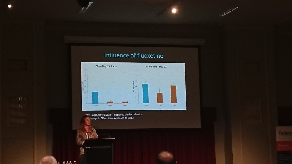 howitt_julia's tweet photo. Erin Richmond has been using artificial streams to measure impact of antidepressant residue on stream function. #asl2016 https://t.co/vwqsmko3Sl