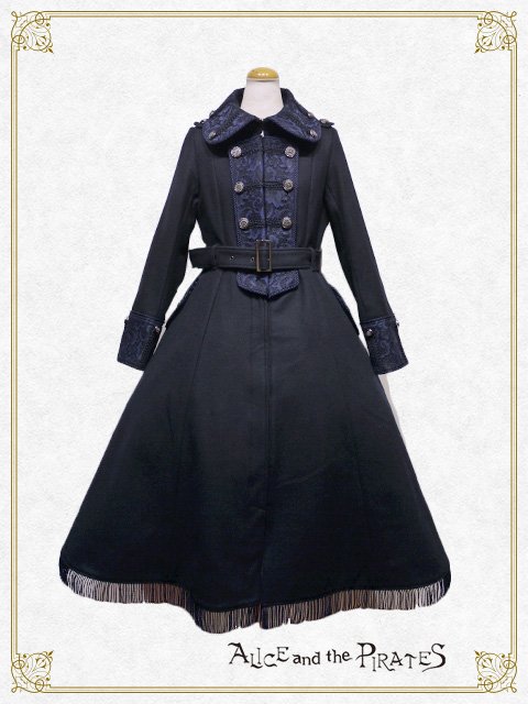 Alice and Pirates ブラック ロングコート Richard Long Coat by Alice and the Pirates