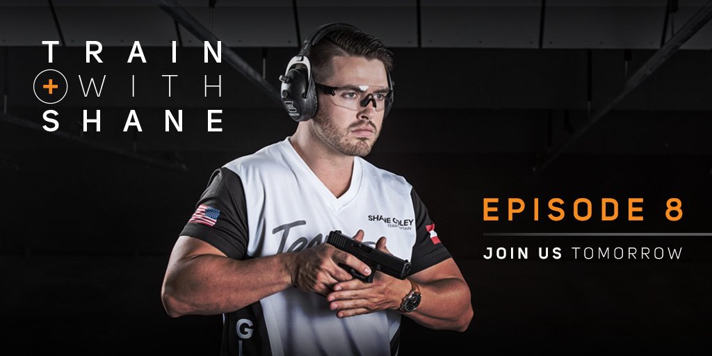 GLOCKInc's tweet photo. Episode 8 of #TrainWithShane is tomorrow at 7pm ET. Watch right through Facebook Live. https://t.co/rnL8f0lNQO