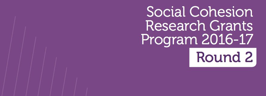 VicGovAu's tweet photo. Applications now open for 2016-17 Social Cohesion Research Grants #RIOSC #ResearchGrants https://t.co/uP8HqrpctV https://t.co/KqLbdujaPO