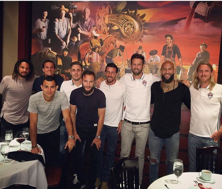 TimHowardGK's tweet image. Mile High Boys @ColoradoRapids team dinner @fogorestaurants #fogodenver #keepfighting