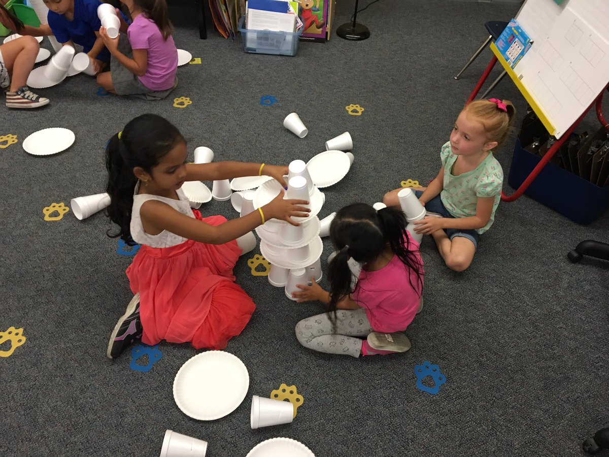 RubinoEdConsult's tweet photo. Watching Kindergarten engineers build with cups in @CindyVance20 classroom w/@DonlonPrincipal at Donlon Elementary! https://t.co/1Ex3hgSizN