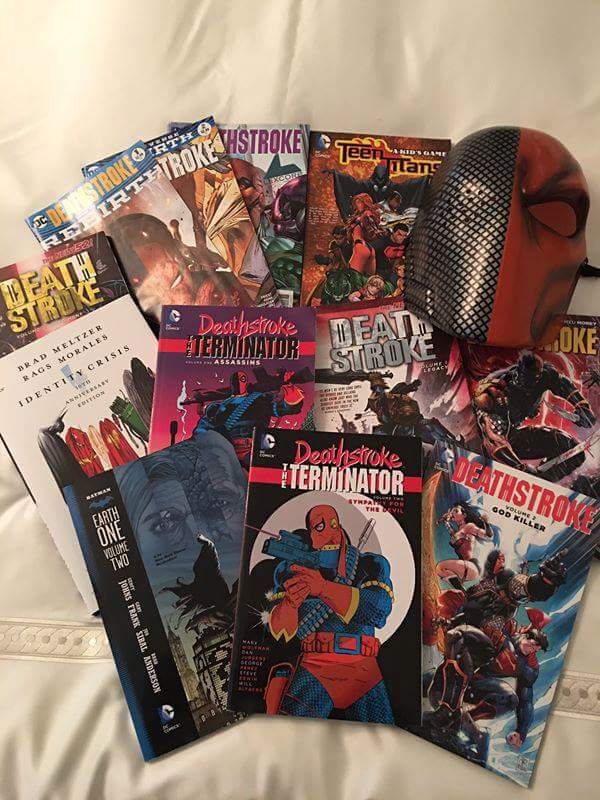 TheArkhamKnlght's tweet photo. #JoeManganiello preparΓ‘ndose al 100 para su papel como #Deathstroke #research2 https://t.co/UT95c6b6KZ