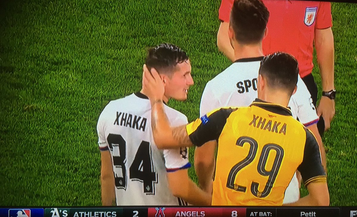 faerie_land_'s tweet photo. Just watched #ARSBAS and loved seeing the #XhakaBrothers @Arsenal #uefachampionsleague https://t.co/GuYptswj4V