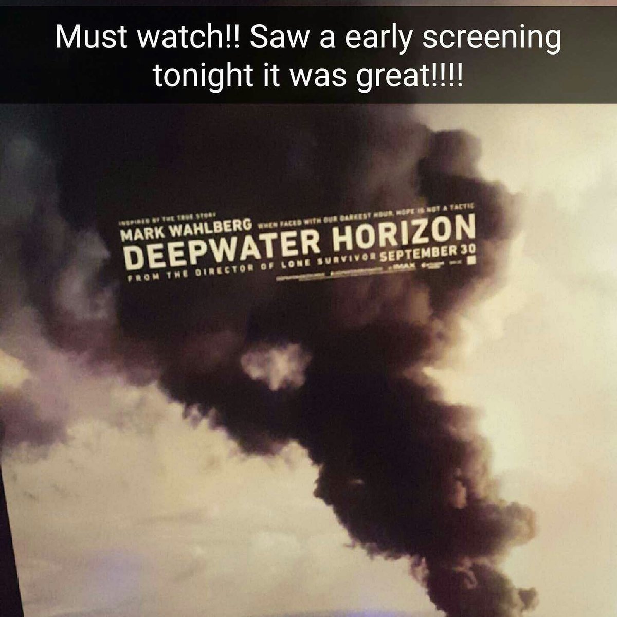 Billydakid23's tweet photo. @DWHMovie @mark_wahlberg  again great movie saw tonight's screening with my wife we loved the movie got a free poster too!! https://t.co/g4Ttidwzrh
