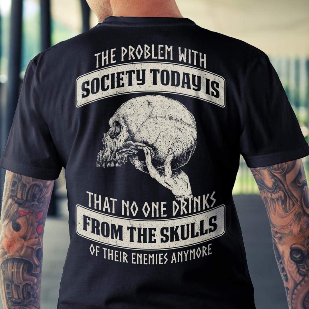 Once upon a time violence solved problems or atleast stopped em.Don't wear this to work #vikings