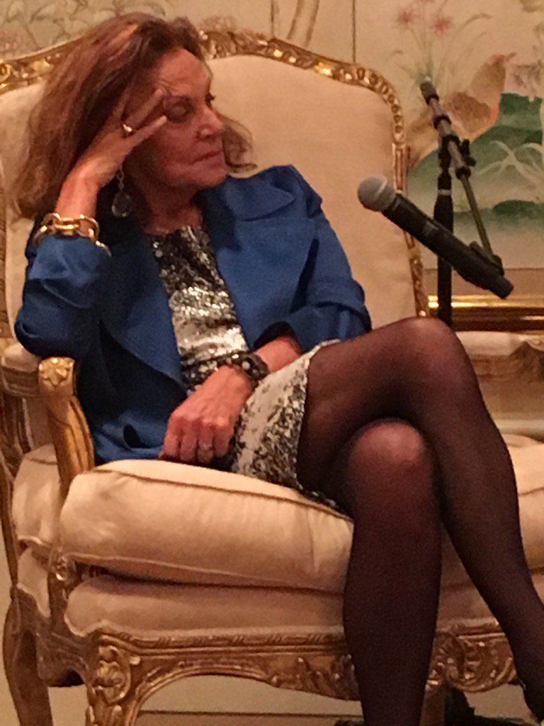 A great night with DVF speaking about her book 'The Woman I Wanted To Be'. Resilient, smart, Entrepreneur #whyweFITE