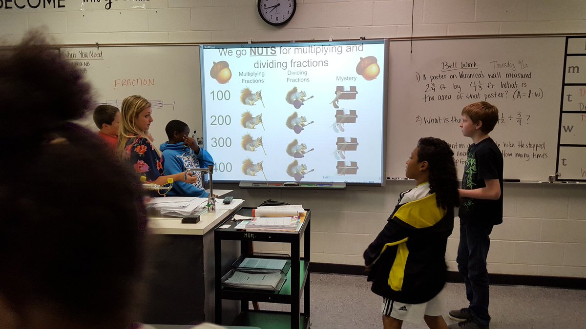 MyrtleGroveMS's tweet photo. Ms. Neely's Ss rotating through stations to make sense of fractions. How fun and engaging?! #GDATG @sjhighsmith @gomyrtlegrove https://t.co/CkGwVtxckF