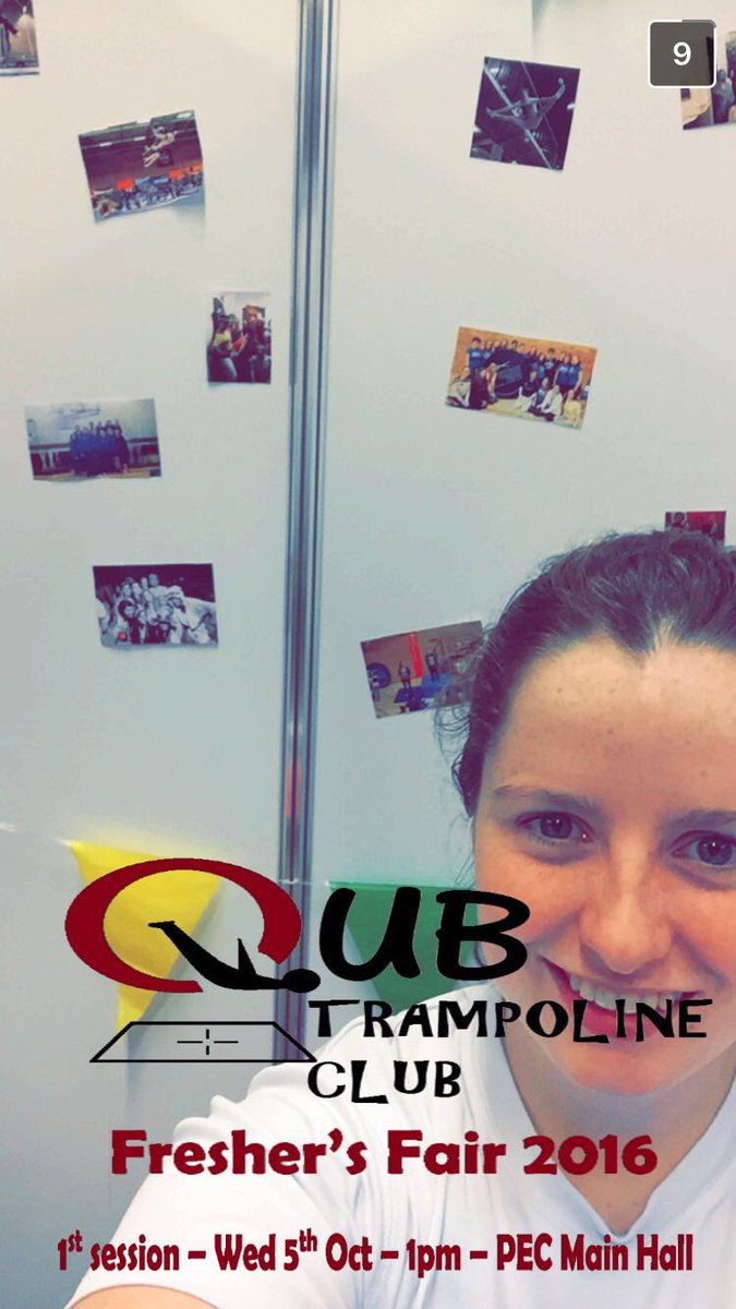 QUBTC's tweet photo. We're all systems GO here at QUB's Freshers Fair @QUBSU, come join an award winning trampoline club! Student membership is only £5! ❤️ https://t.co/9U2J4Ygxgb
