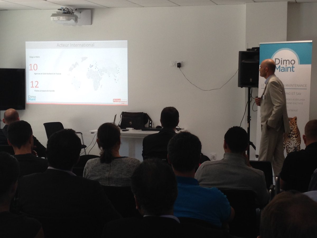 VSACENDA's tweet photo. Présentation de la Supervision @PcVue interfacée à la #GMAO  au Club utilisateurs @dimomaint https://t.co/Djh5AlnN1A
