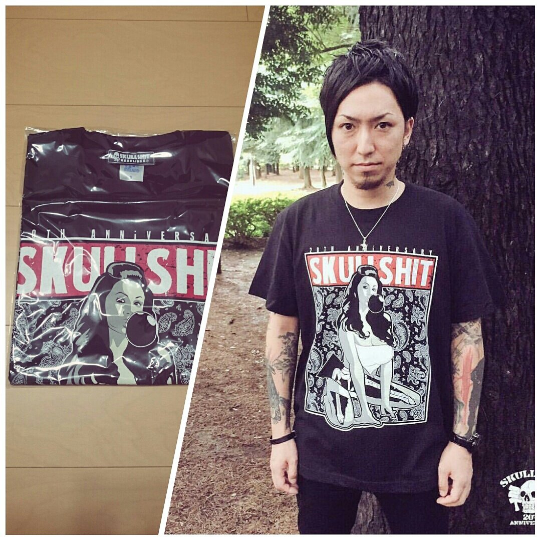 Rock Sim不足 En Twitter Skullshitとmah君がコラボレーションした限定tシャツが届きました 最近sim関係の出費がすごくて このtシャツは諦めてたんですが やっぱり買われた方の写真見てると我慢できずポチッと 苦笑 Sim Mah Skullshit T Co Mqgrogcmcw